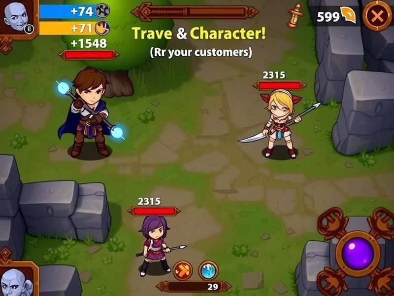 Saffron Warrior Tales Gameplay Screenshot